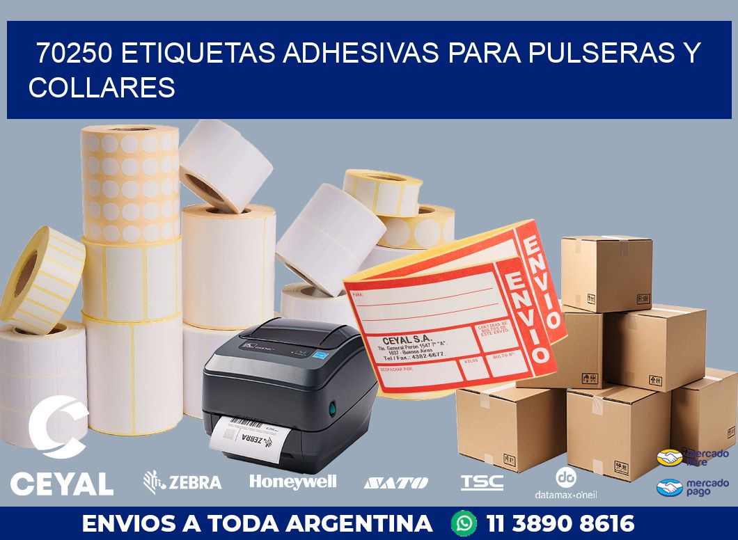 70250 ETIQUETAS ADHESIVAS PARA PULSERAS Y COLLARES