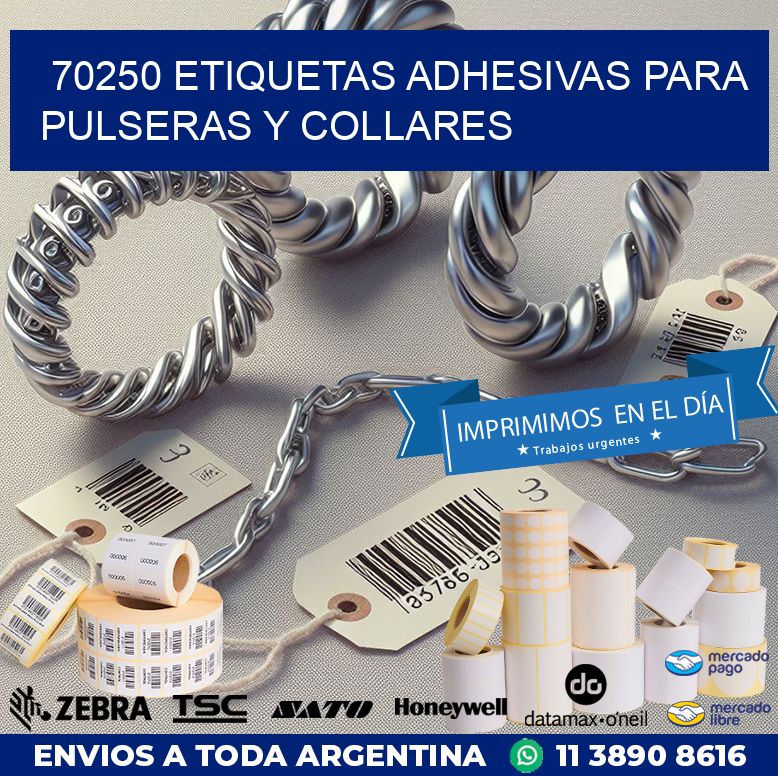70250 ETIQUETAS ADHESIVAS PARA PULSERAS Y COLLARES