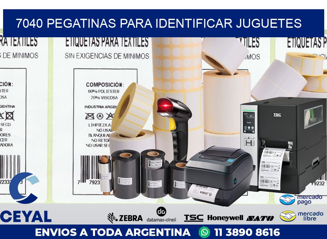7040 PEGATINAS PARA IDENTIFICAR JUGUETES