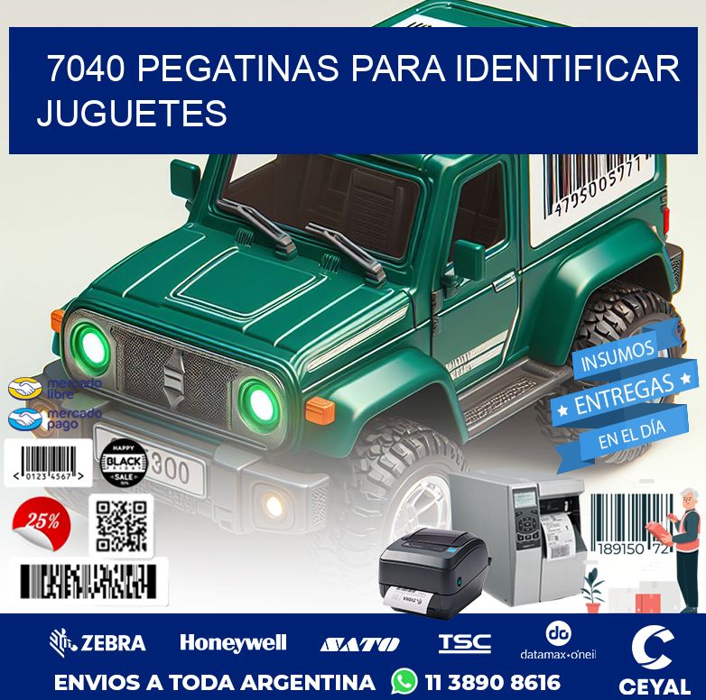 7040 PEGATINAS PARA IDENTIFICAR JUGUETES