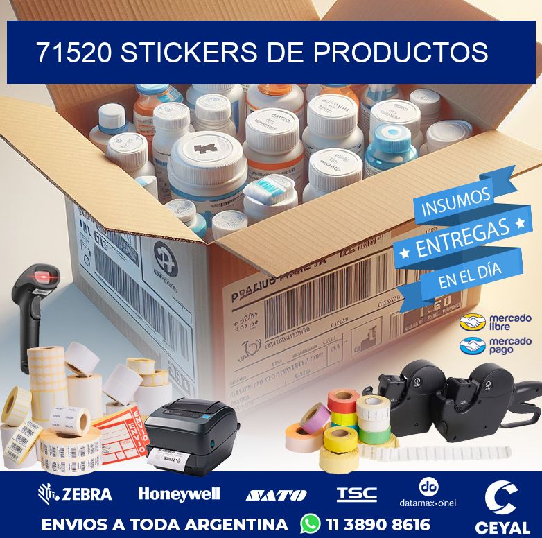71520 STICKERS DE PRODUCTOS