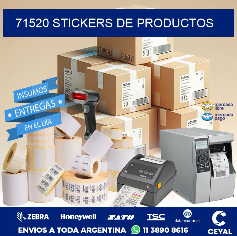 71520 STICKERS DE PRODUCTOS