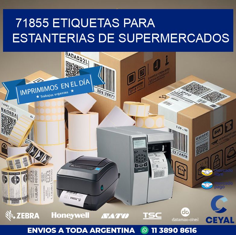 71855 ETIQUETAS PARA ESTANTERIAS DE SUPERMERCADOS