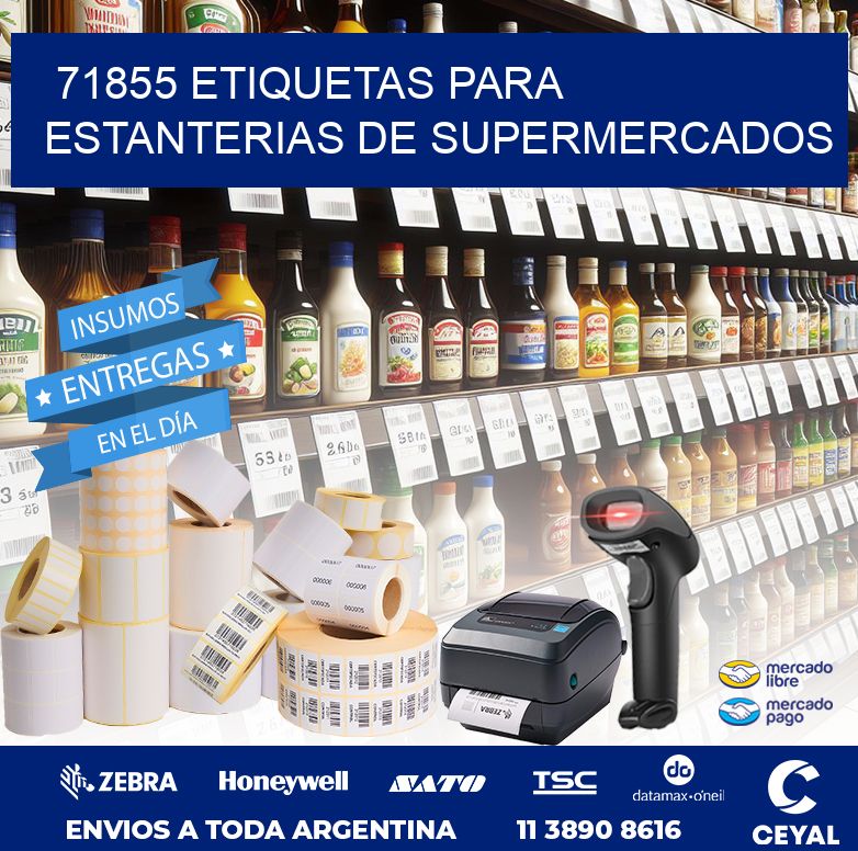 71855 ETIQUETAS PARA ESTANTERIAS DE SUPERMERCADOS
