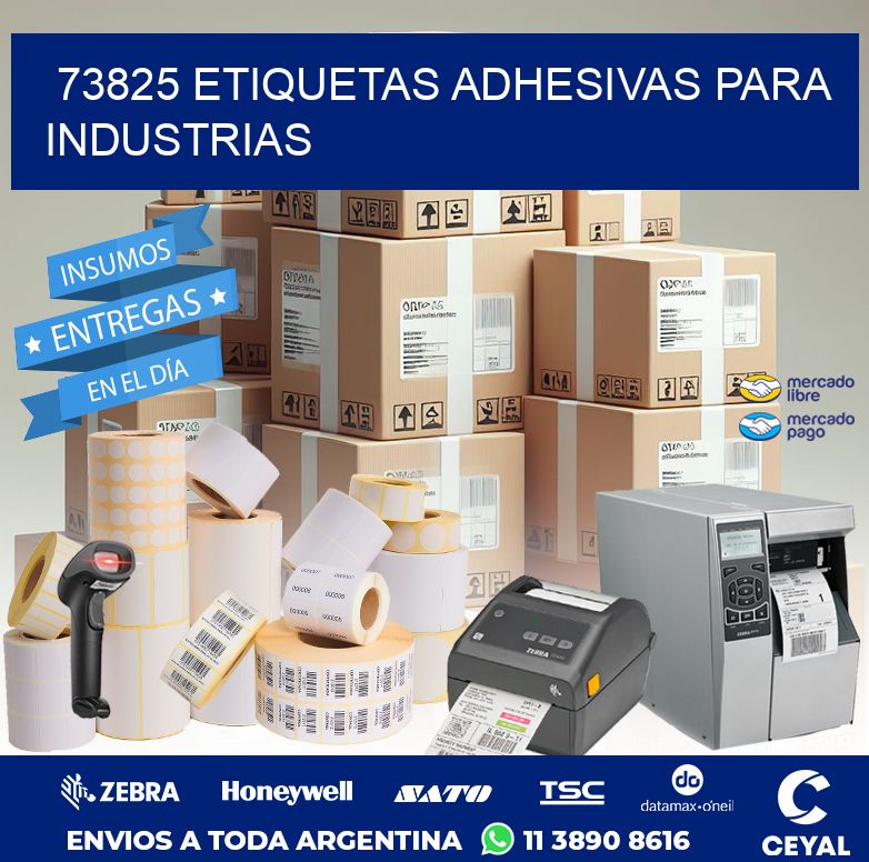 73825 ETIQUETAS ADHESIVAS PARA INDUSTRIAS