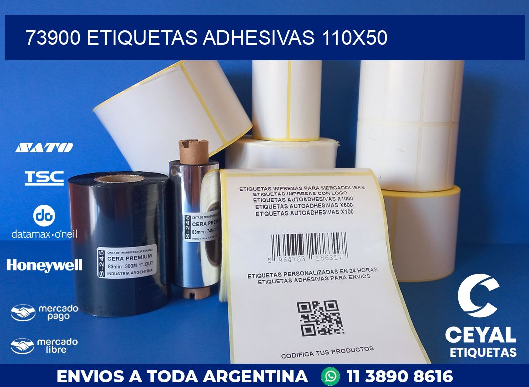 73900 ETIQUETAS ADHESIVAS 110X50