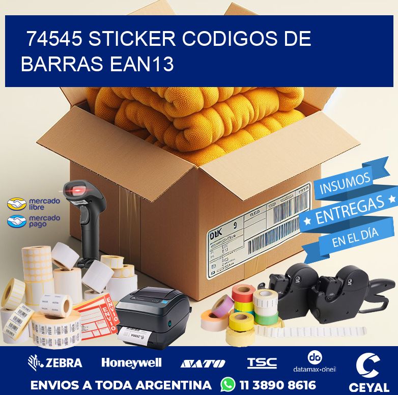 74545 STICKER CODIGOS DE BARRAS EAN13
