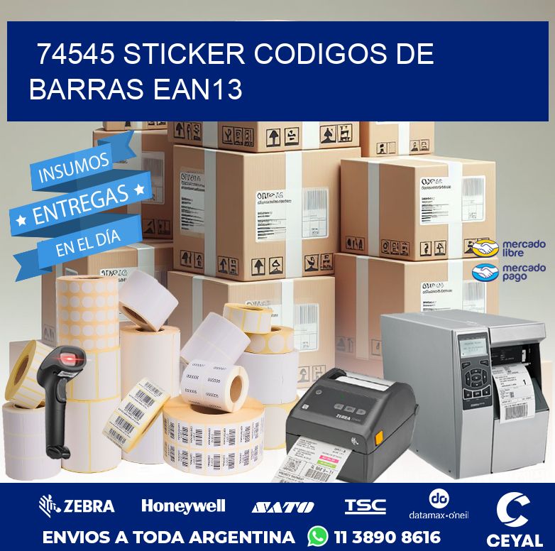 74545 STICKER CODIGOS DE BARRAS EAN13