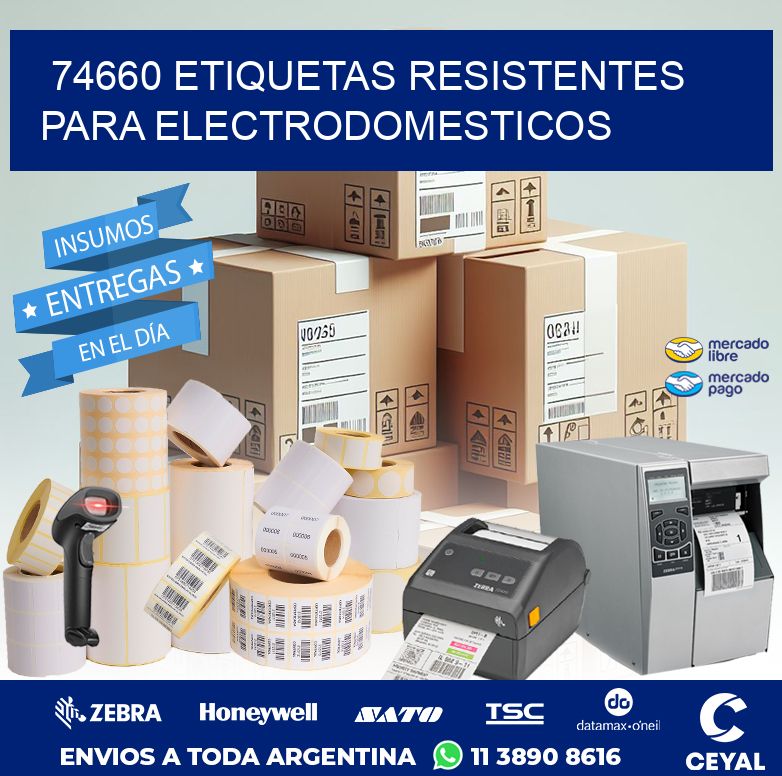 74660 ETIQUETAS RESISTENTES PARA ELECTRODOMESTICOS