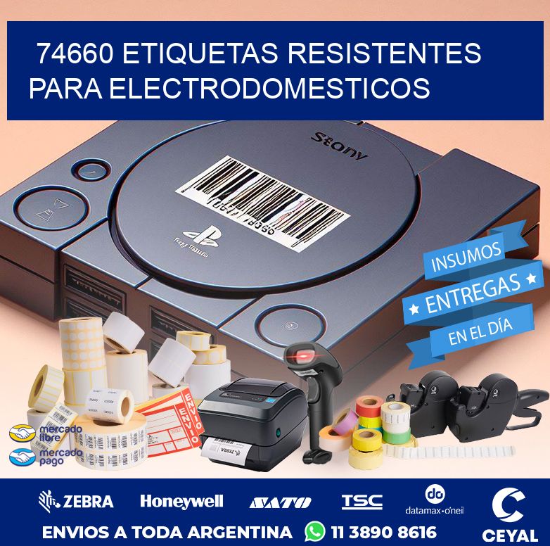 74660 ETIQUETAS RESISTENTES PARA ELECTRODOMESTICOS