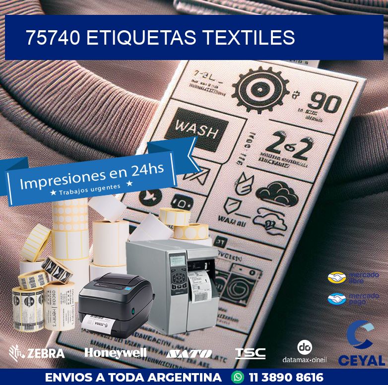 75740 ETIQUETAS TEXTILES
