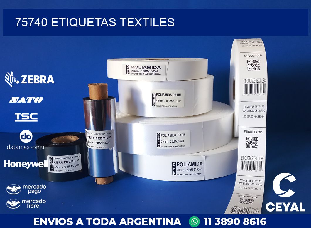 75740 ETIQUETAS TEXTILES