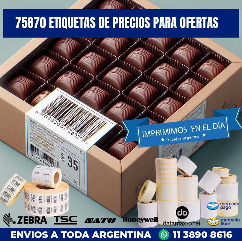 75870 ETIQUETAS DE PRECIOS PARA OFERTAS
