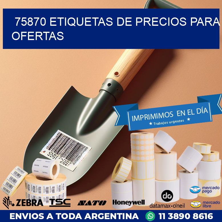 75870 ETIQUETAS DE PRECIOS PARA OFERTAS