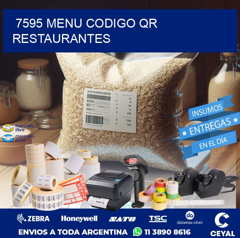 7595 MENU CODIGO QR RESTAURANTES