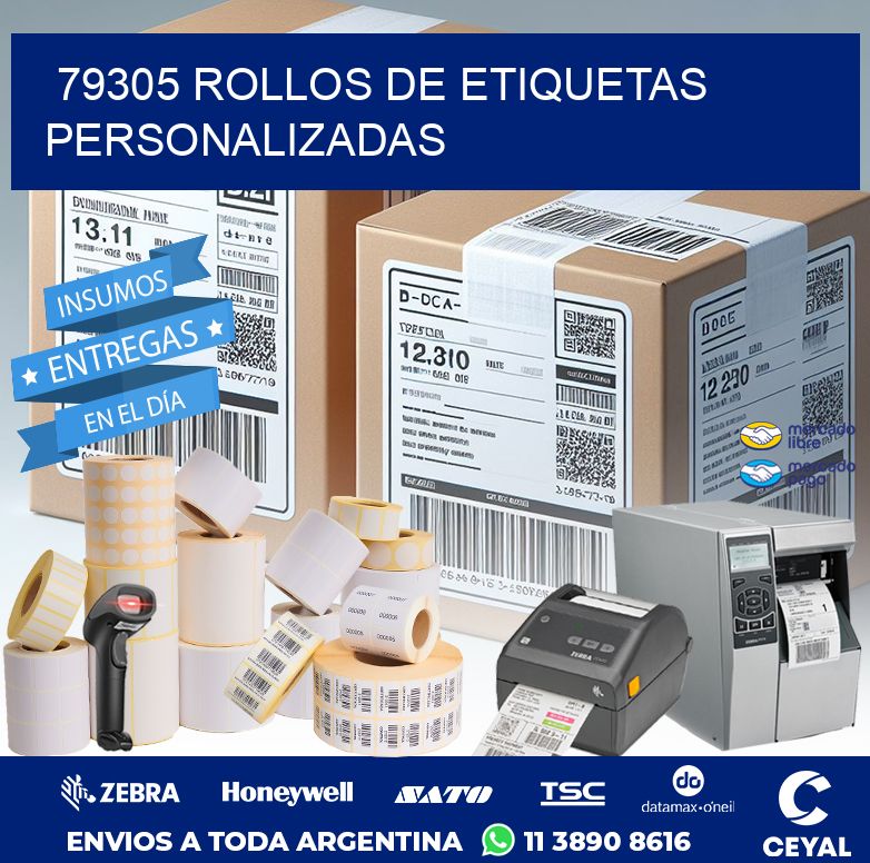 79305 ROLLOS DE ETIQUETAS PERSONALIZADAS