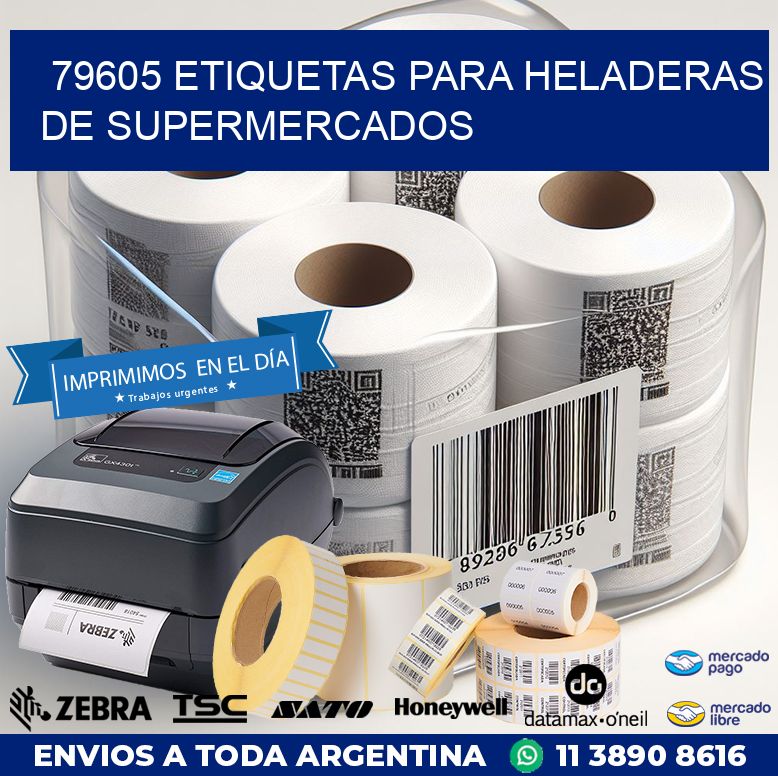 79605 ETIQUETAS PARA HELADERAS DE SUPERMERCADOS