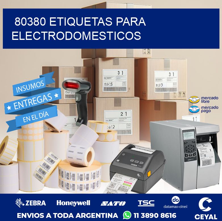 80380 ETIQUETAS PARA ELECTRODOMESTICOS