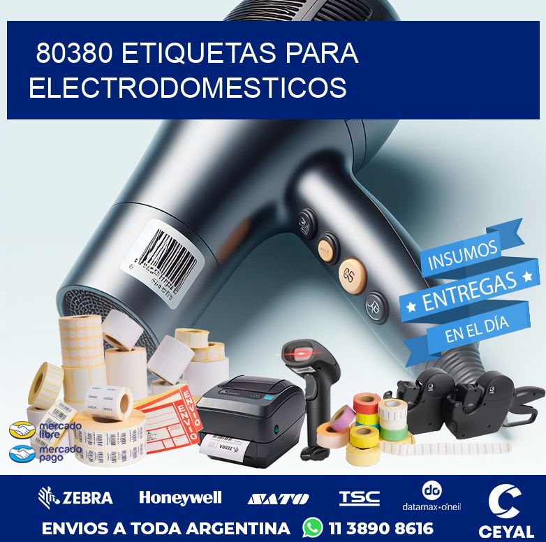80380 ETIQUETAS PARA ELECTRODOMESTICOS