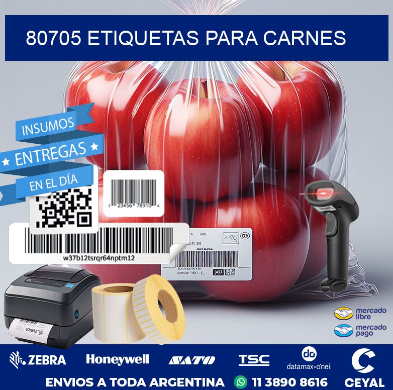 80705 ETIQUETAS PARA CARNES