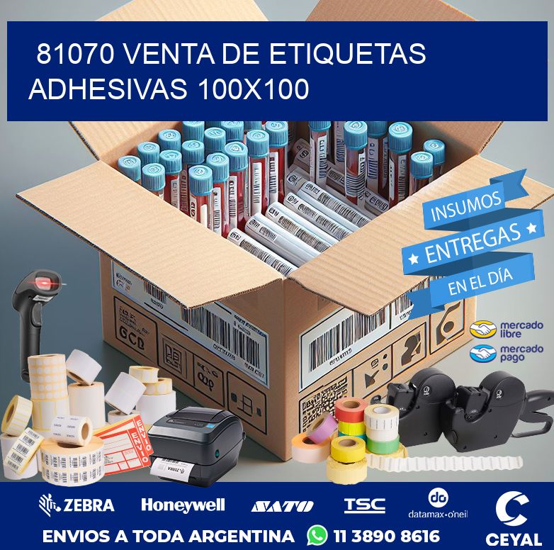 81070 VENTA DE ETIQUETAS ADHESIVAS 100X100