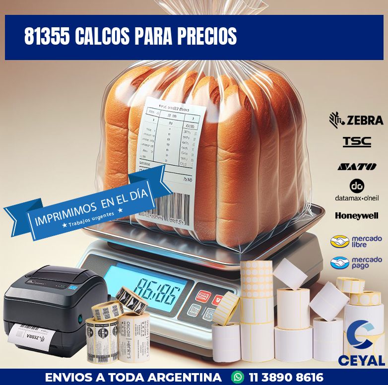 81355 CALCOS PARA PRECIOS