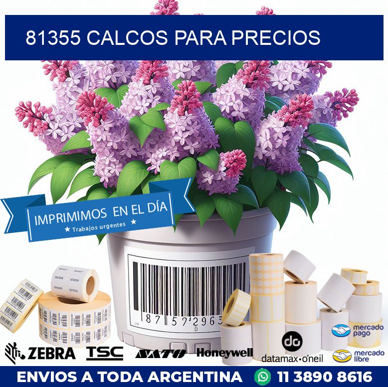 81355 CALCOS PARA PRECIOS