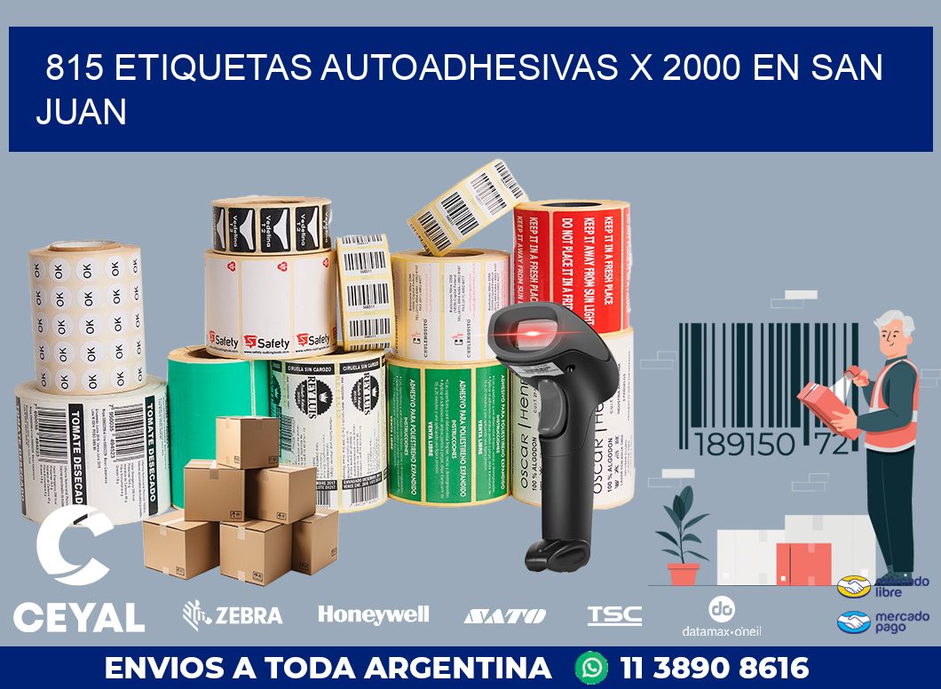 815 ETIQUETAS AUTOADHESIVAS X 2000 EN SAN JUAN