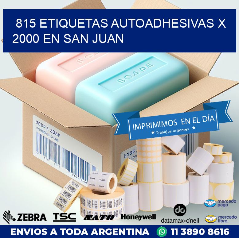 815 ETIQUETAS AUTOADHESIVAS X 2000 EN SAN JUAN