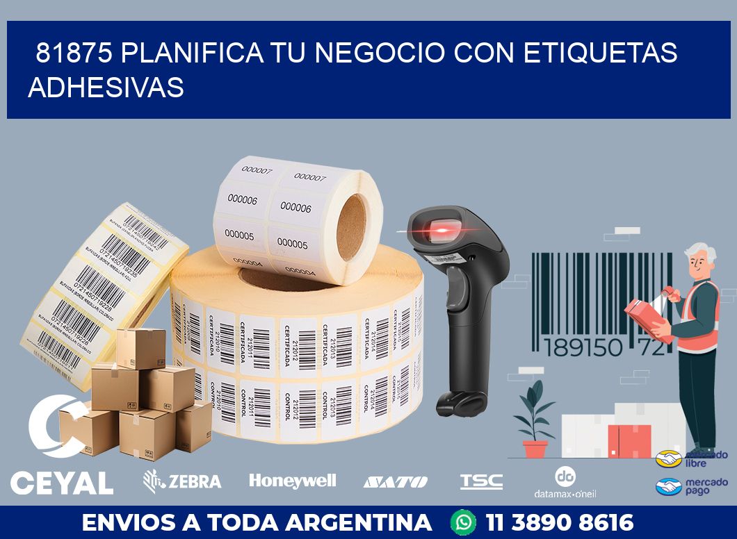 81875 PLANIFICA TU NEGOCIO CON ETIQUETAS ADHESIVAS