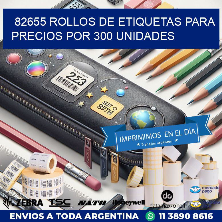 82655 ROLLOS DE ETIQUETAS PARA PRECIOS POR 300 UNIDADES