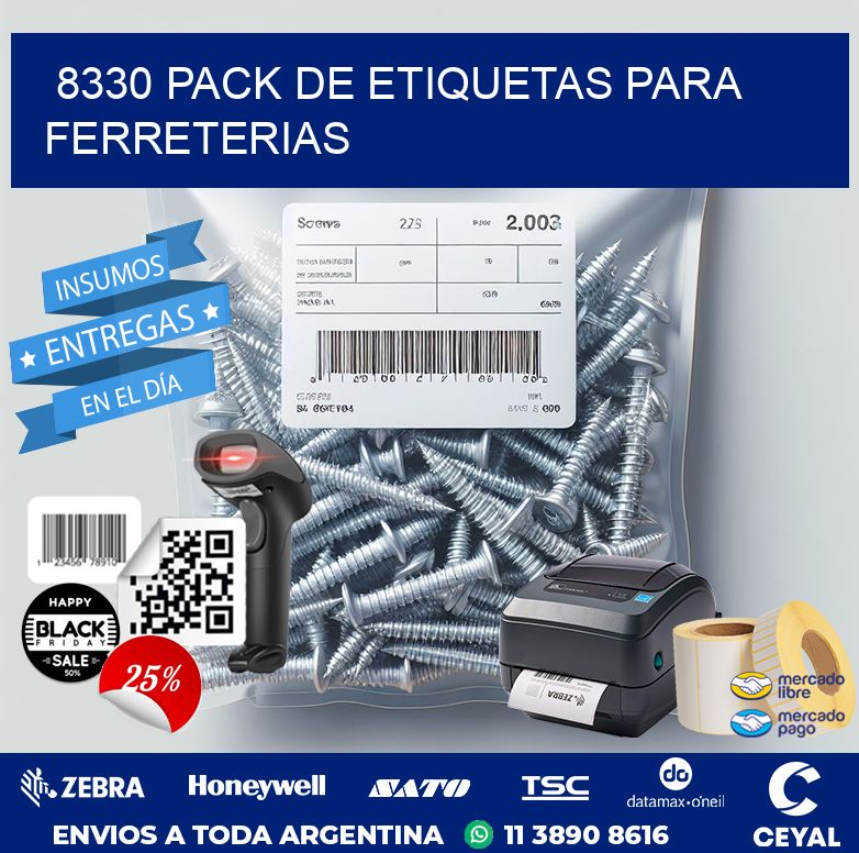 8330 PACK DE ETIQUETAS PARA FERRETERIAS