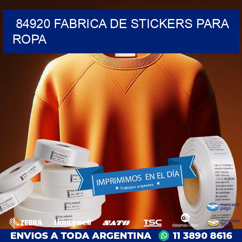 84920 FABRICA DE STICKERS PARA ROPA