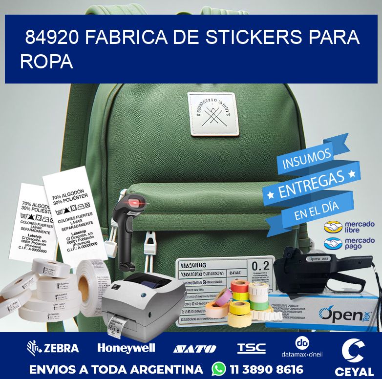 84920 FABRICA DE STICKERS PARA ROPA