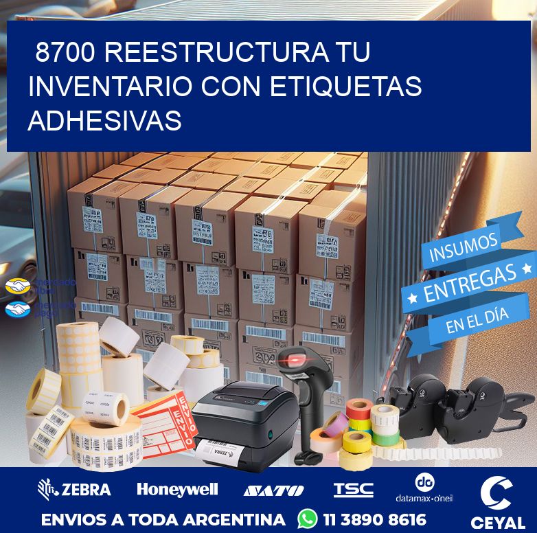 8700 REESTRUCTURA TU INVENTARIO CON ETIQUETAS ADHESIVAS