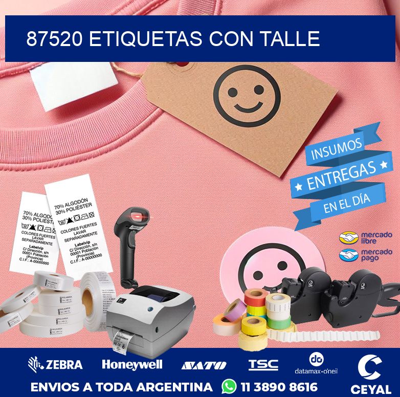 87520 ETIQUETAS CON TALLE