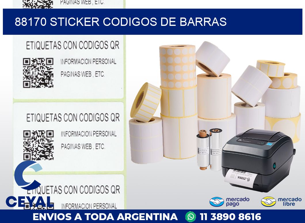 88170 STICKER CODIGOS DE BARRAS