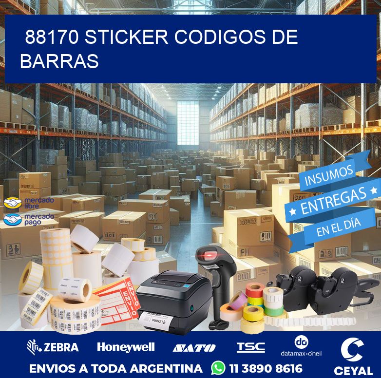 88170 STICKER CODIGOS DE BARRAS