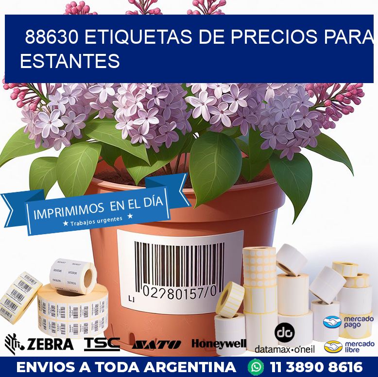 88630 ETIQUETAS DE PRECIOS PARA ESTANTES