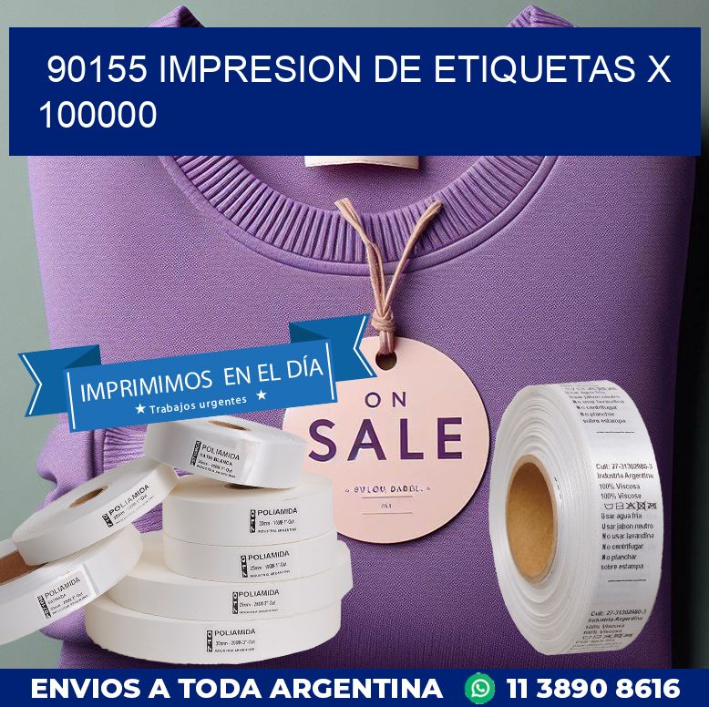 90155 IMPRESION DE ETIQUETAS X 100000
