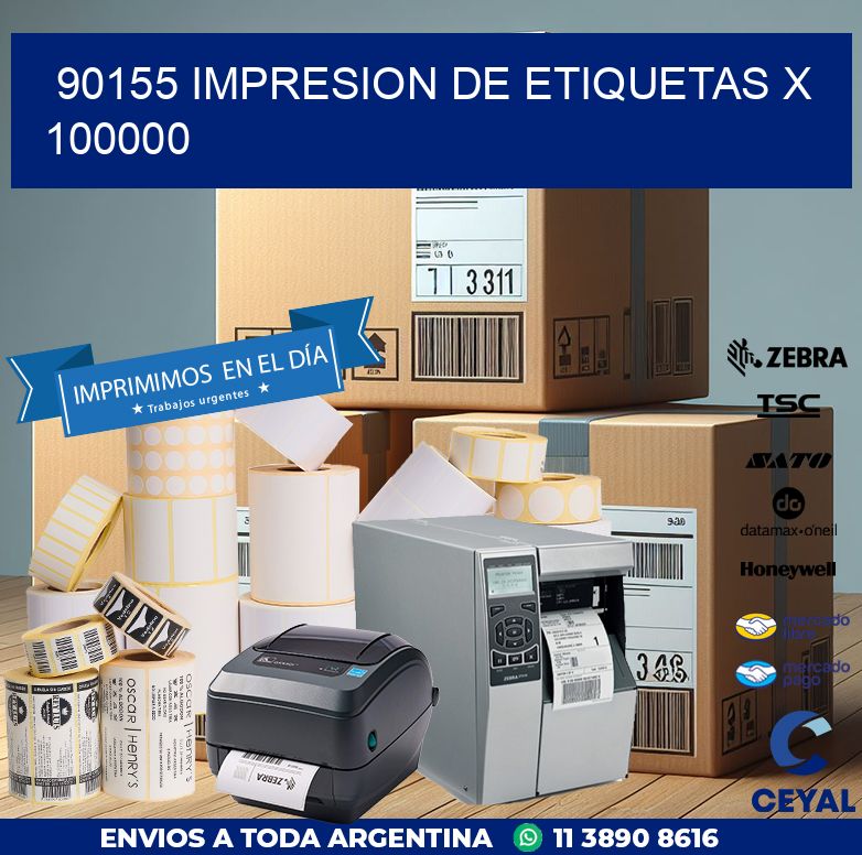 90155 IMPRESION DE ETIQUETAS X 100000