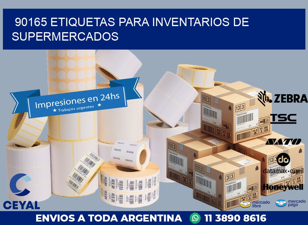 90165 ETIQUETAS PARA INVENTARIOS DE SUPERMERCADOS