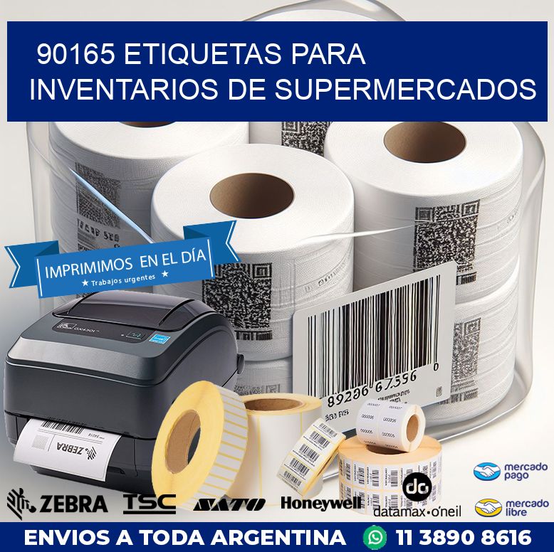 90165 ETIQUETAS PARA INVENTARIOS DE SUPERMERCADOS