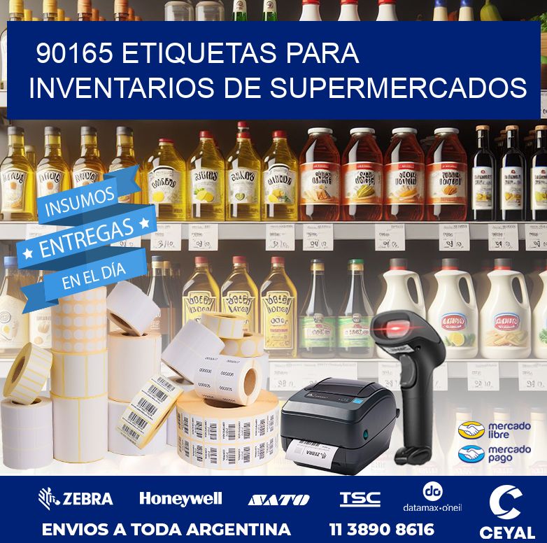 90165 ETIQUETAS PARA INVENTARIOS DE SUPERMERCADOS