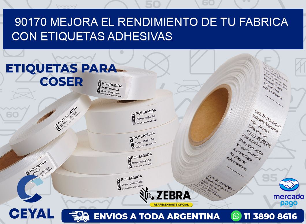 90170 MEJORA EL RENDIMIENTO DE TU FABRICA CON ETIQUETAS ADHESIVAS