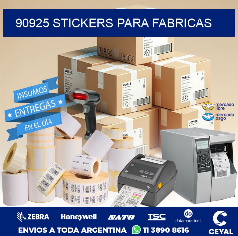 90925 STICKERS PARA FABRICAS