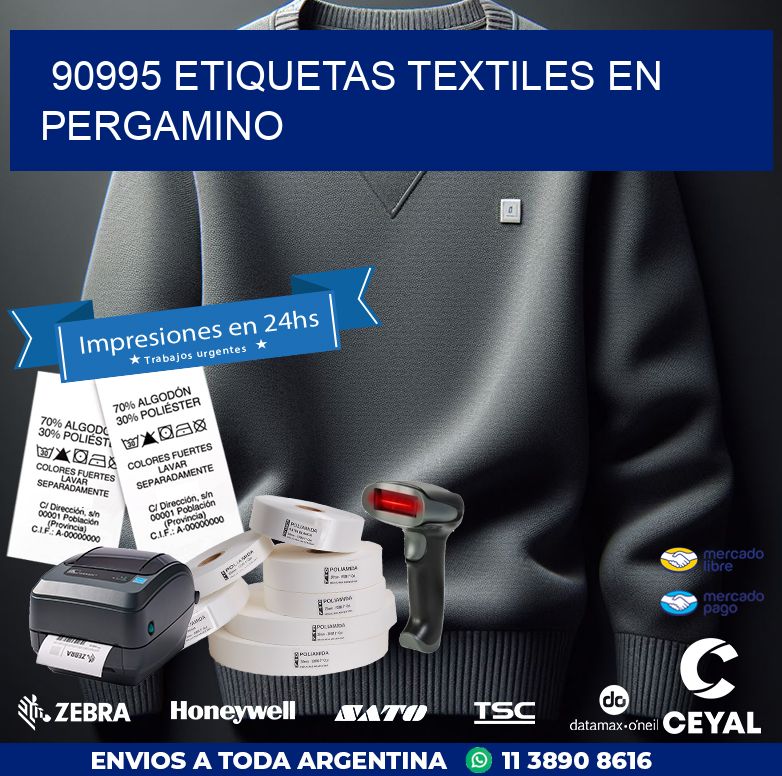 90995 ETIQUETAS TEXTILES EN PERGAMINO