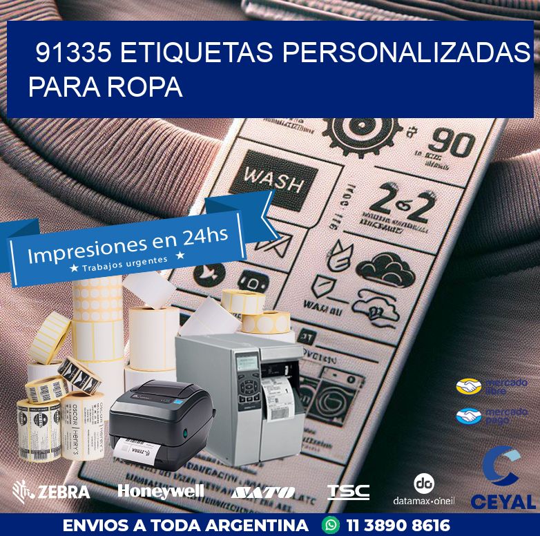 91335 ETIQUETAS PERSONALIZADAS PARA ROPA