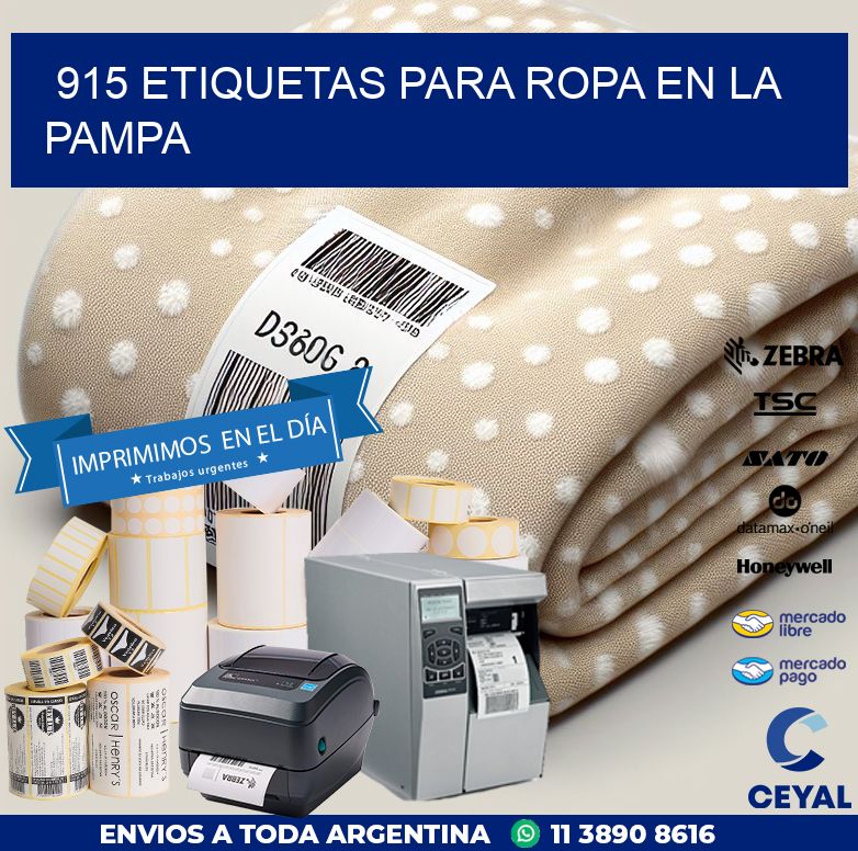 915 ETIQUETAS PARA ROPA EN LA PAMPA