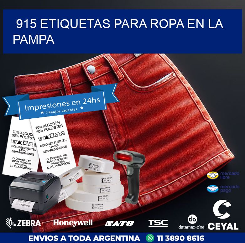 915 ETIQUETAS PARA ROPA EN LA PAMPA